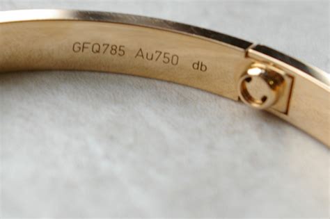 cartier love bracelet serial number check